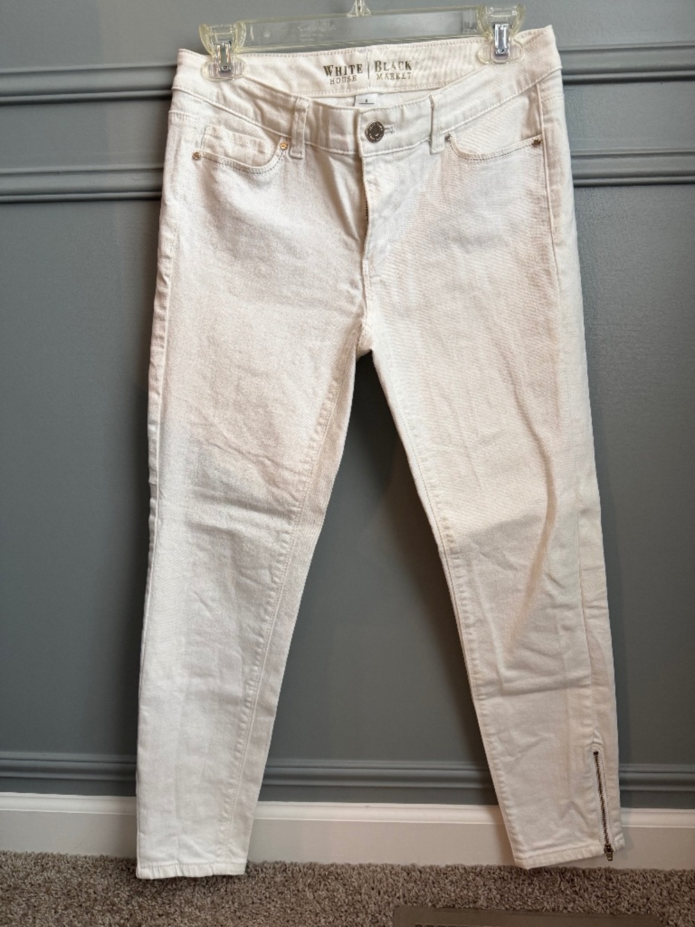 White House Black Market white jeans